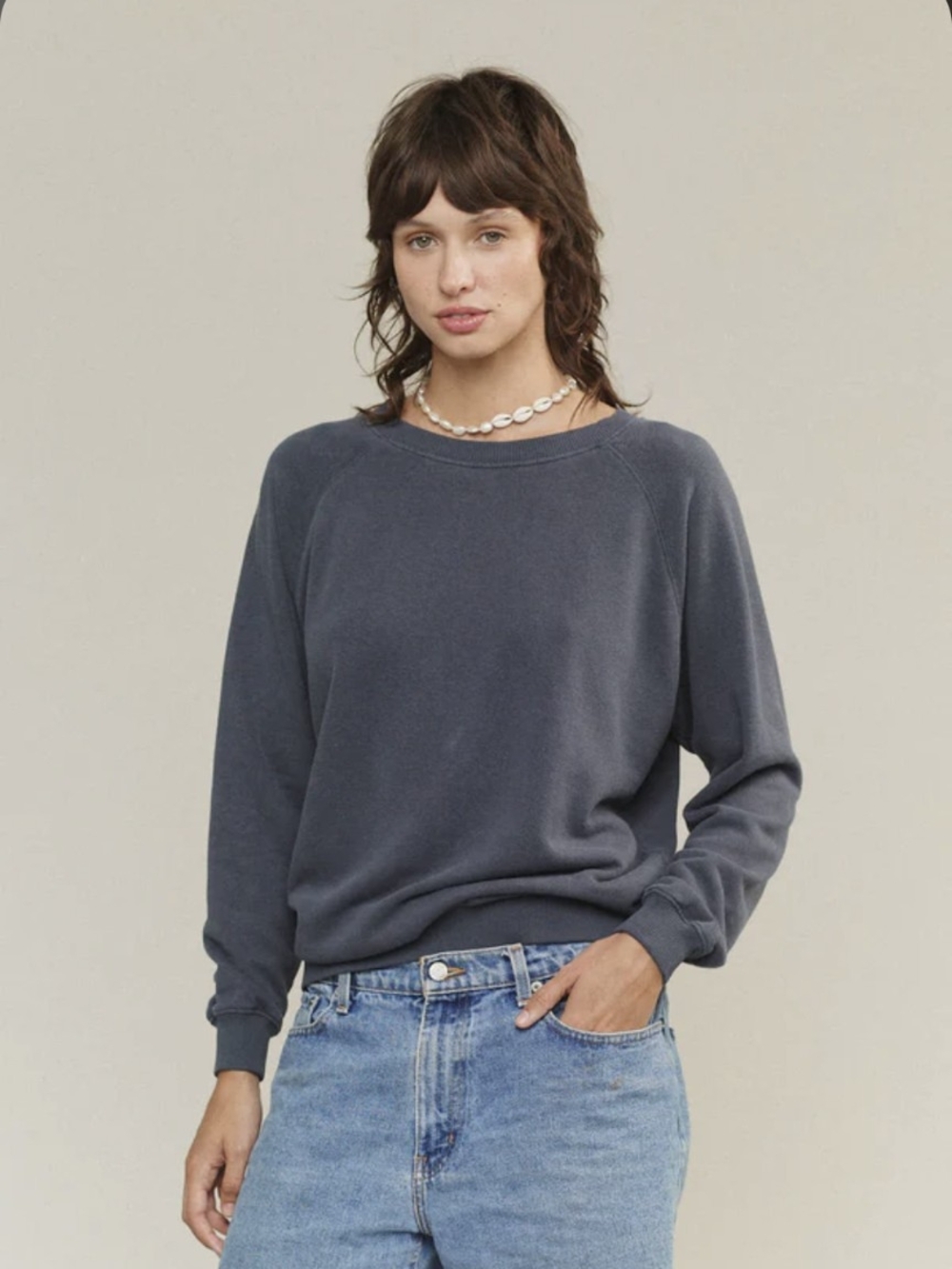 Jungmaven Bonfire Hemp/Cotton Raglan Sweatshirt Unisex Medium